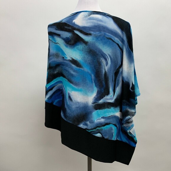 Scapa Lauren Perre Women's Top Size Small Blue Black White Multicolor - Picture 4 of 7